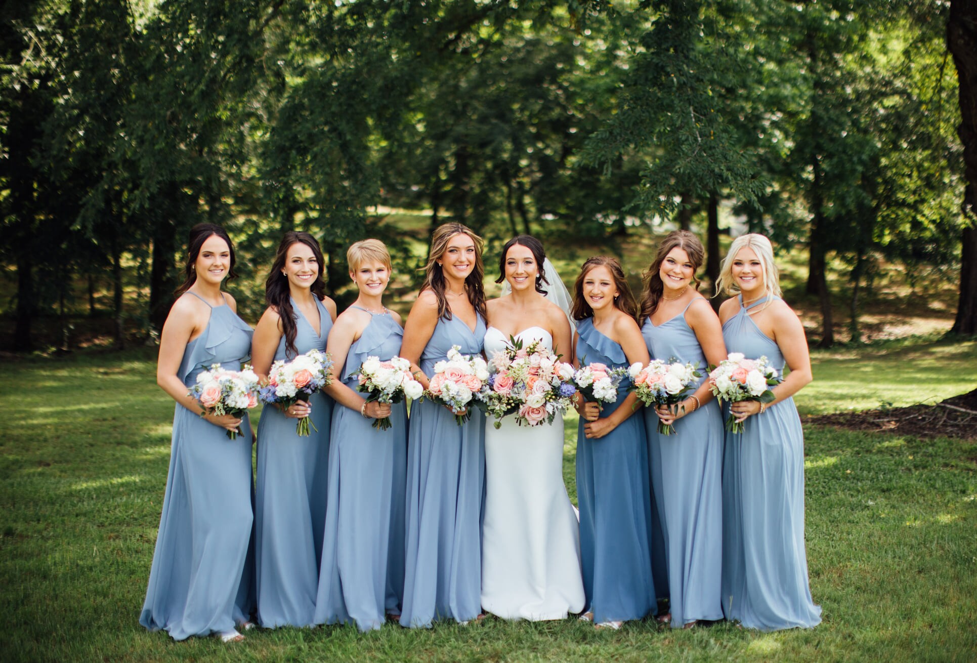 2023 Pastel Wedding Simple Bridesmaid Bouquets